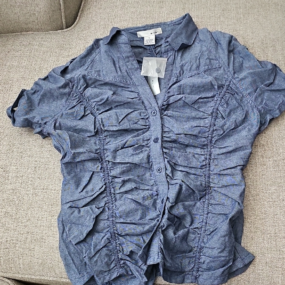 WD.NY Blue Button-Down Shirt